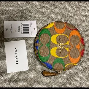 Coach Pride Rainbow Coin Case